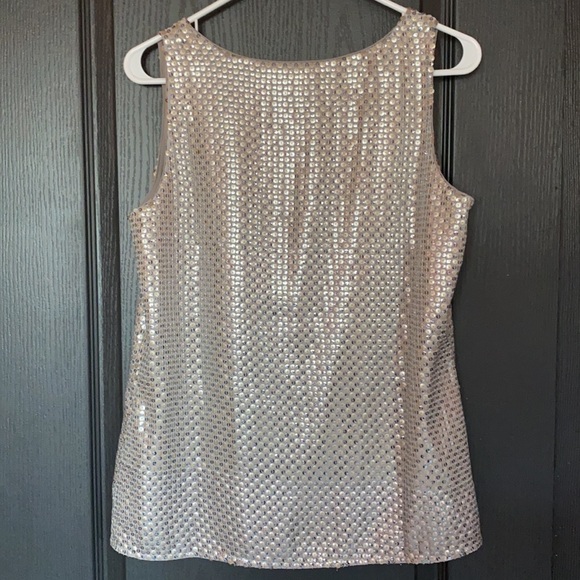 Banana Republic Sequined Top Sz S - Picture 3 of 5